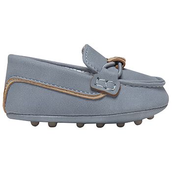Baby Boys Blue Suede Pre Walker Moccasins