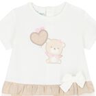 رومبير بنات باللون البيج والعاجى (قطعتين), 1, hi-res