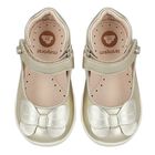 حذاء بنات ما قبل المشي باللون الذهبي, 1, hi-res