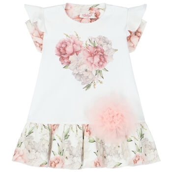 Baby Girls White Floral Dress