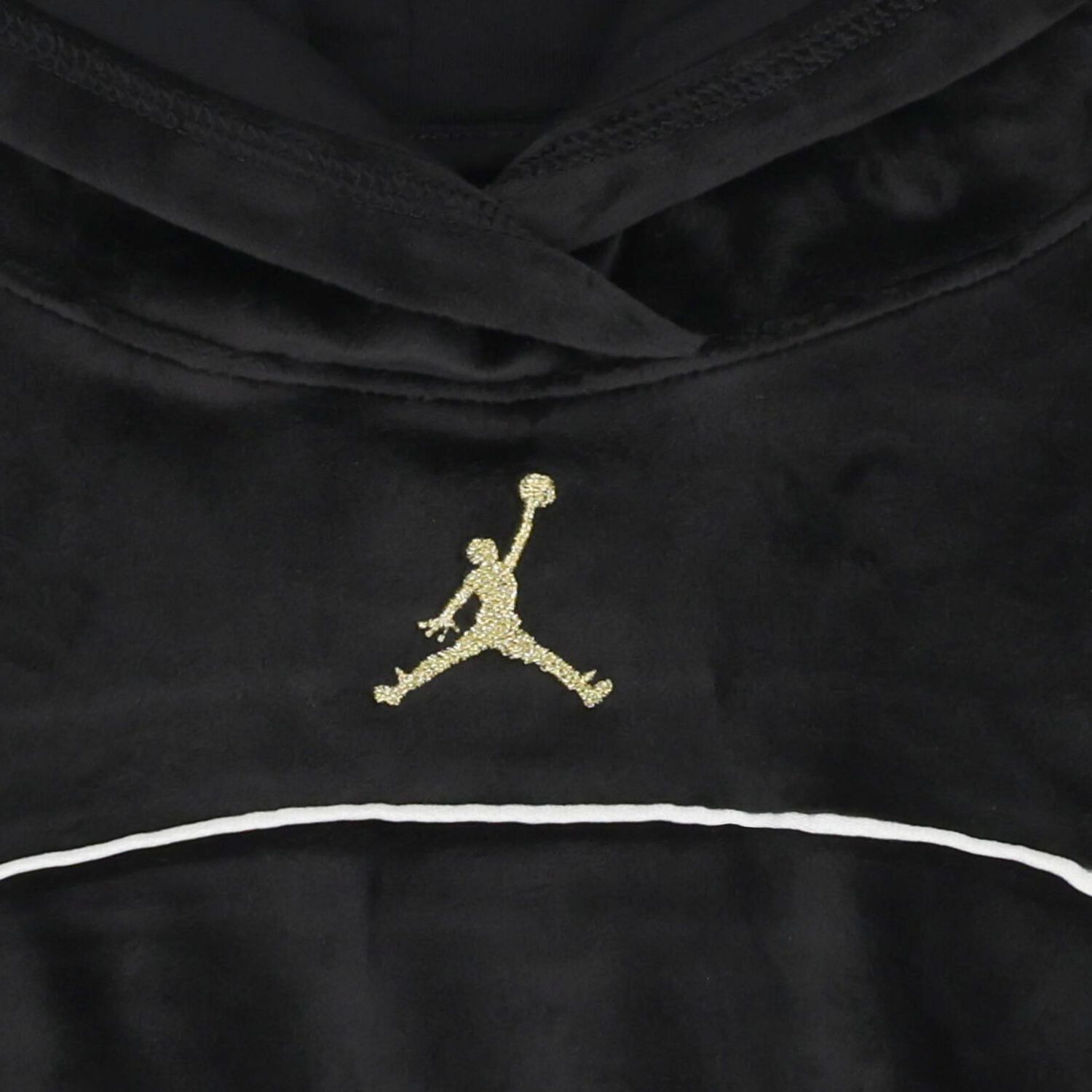 Girls Black Jordan Hooded Top, 1, hi-res