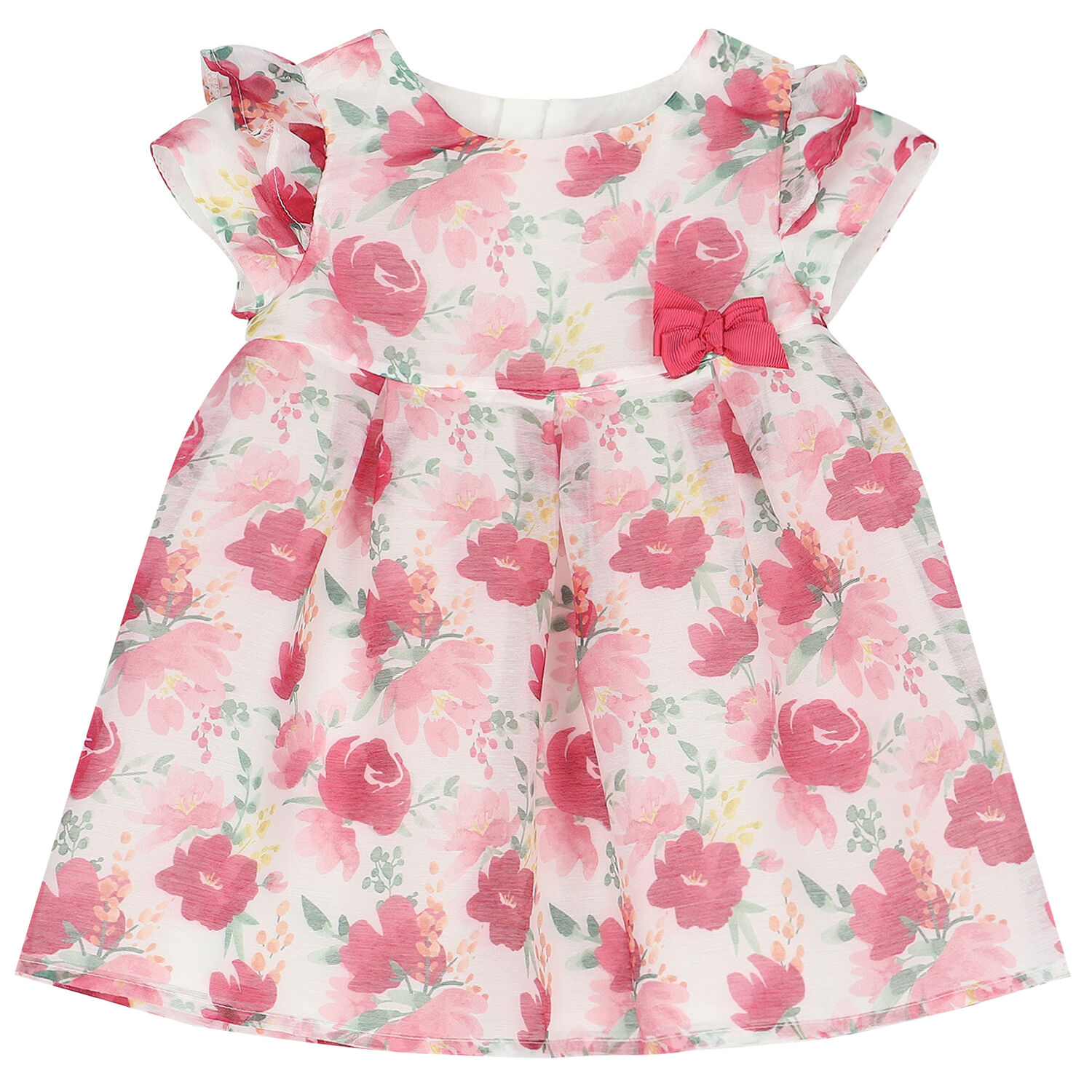 طقم فستان بنات باللون الزهري, 1, hi-res