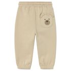 Younger Boys Beige Joggers, 2, hi-res