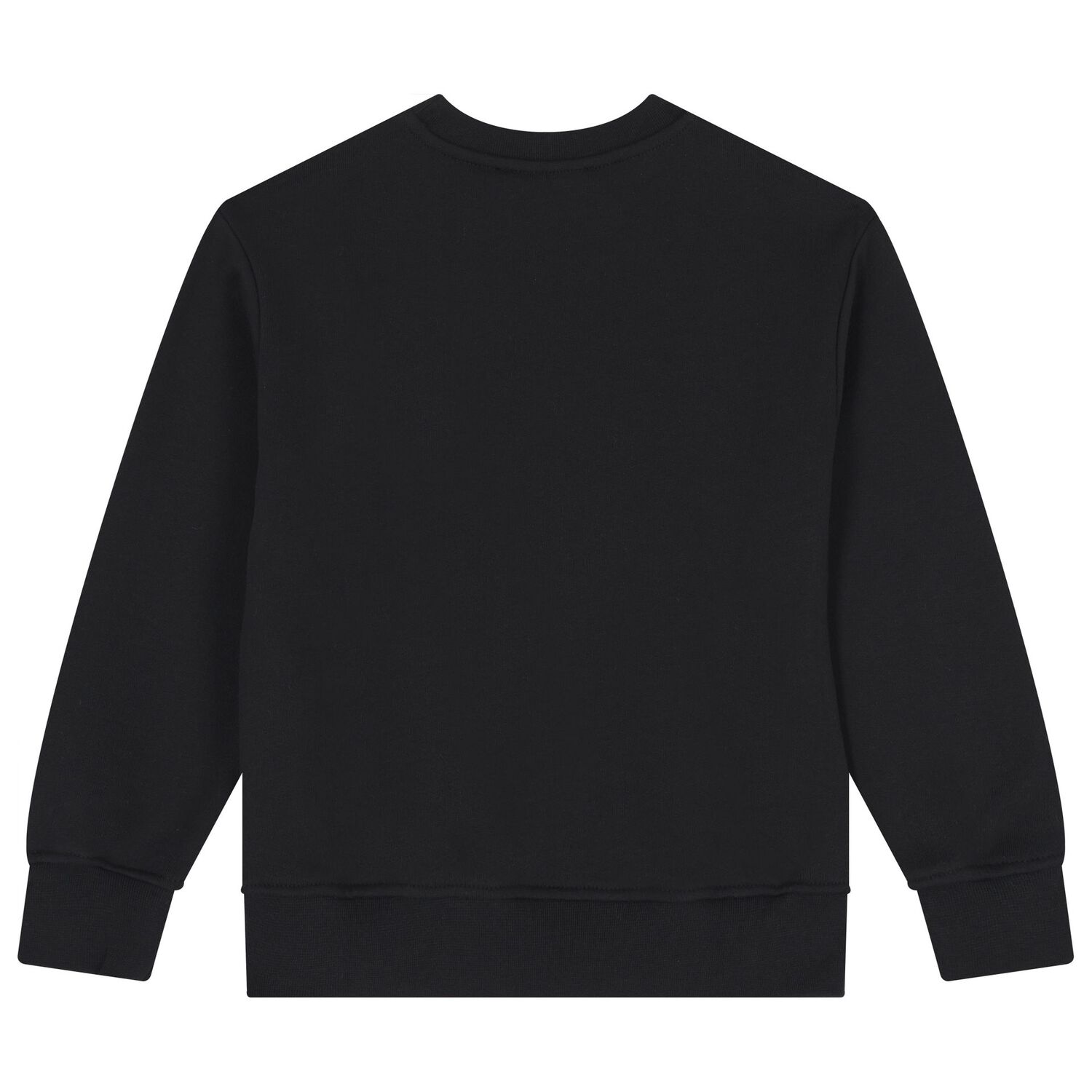 سويت شيرت بالشعار باللون الأسود للبنات, 2, hi-res