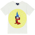 Boys Ivory Mickey Mouse T-Shirt, 1, hi-res