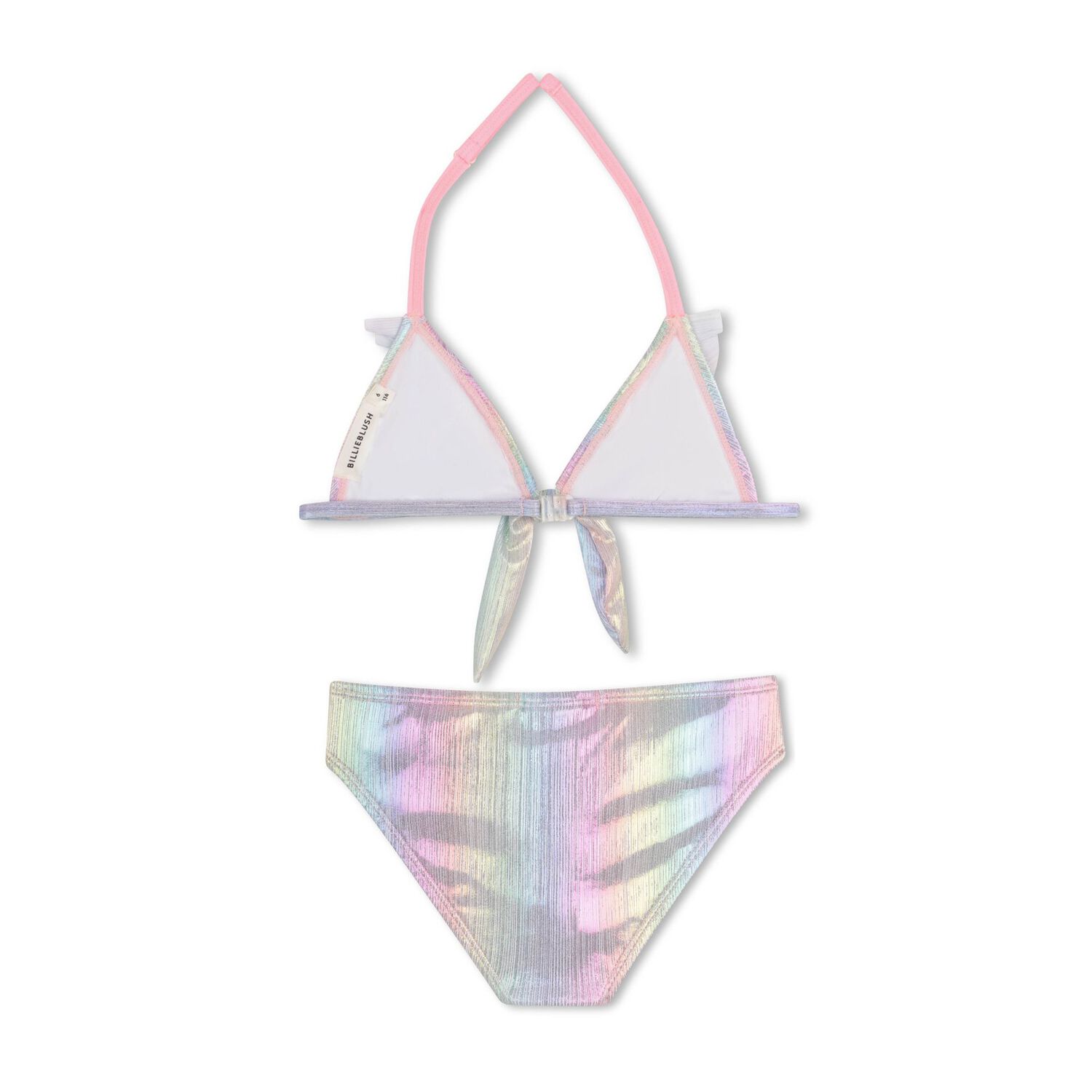 Girls Iridescent Rainbow Bikini, 1, hi-res