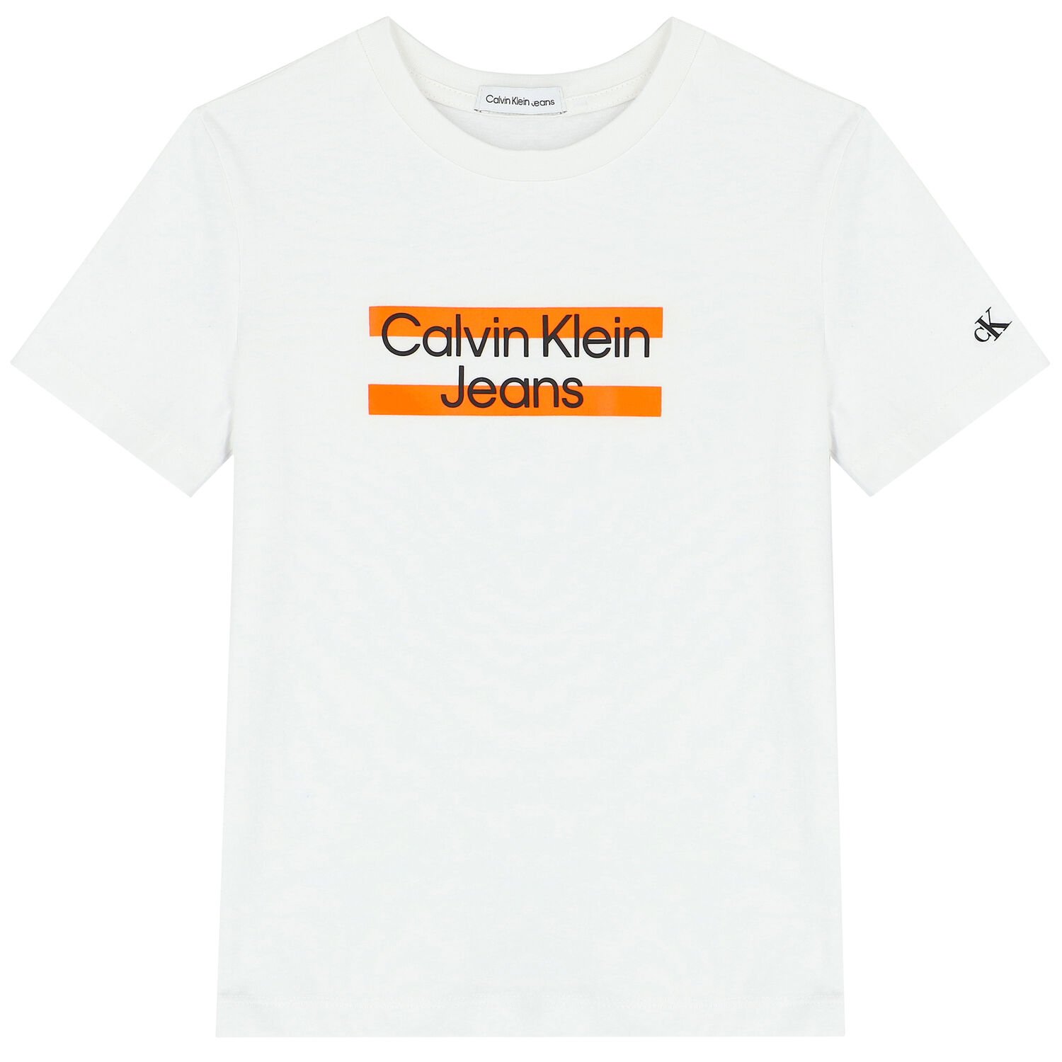 Boys White Logo T-Shirt, 2, hi-res