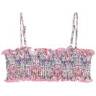 Girls Purple & Pink Floral Bikini, 1, hi-res