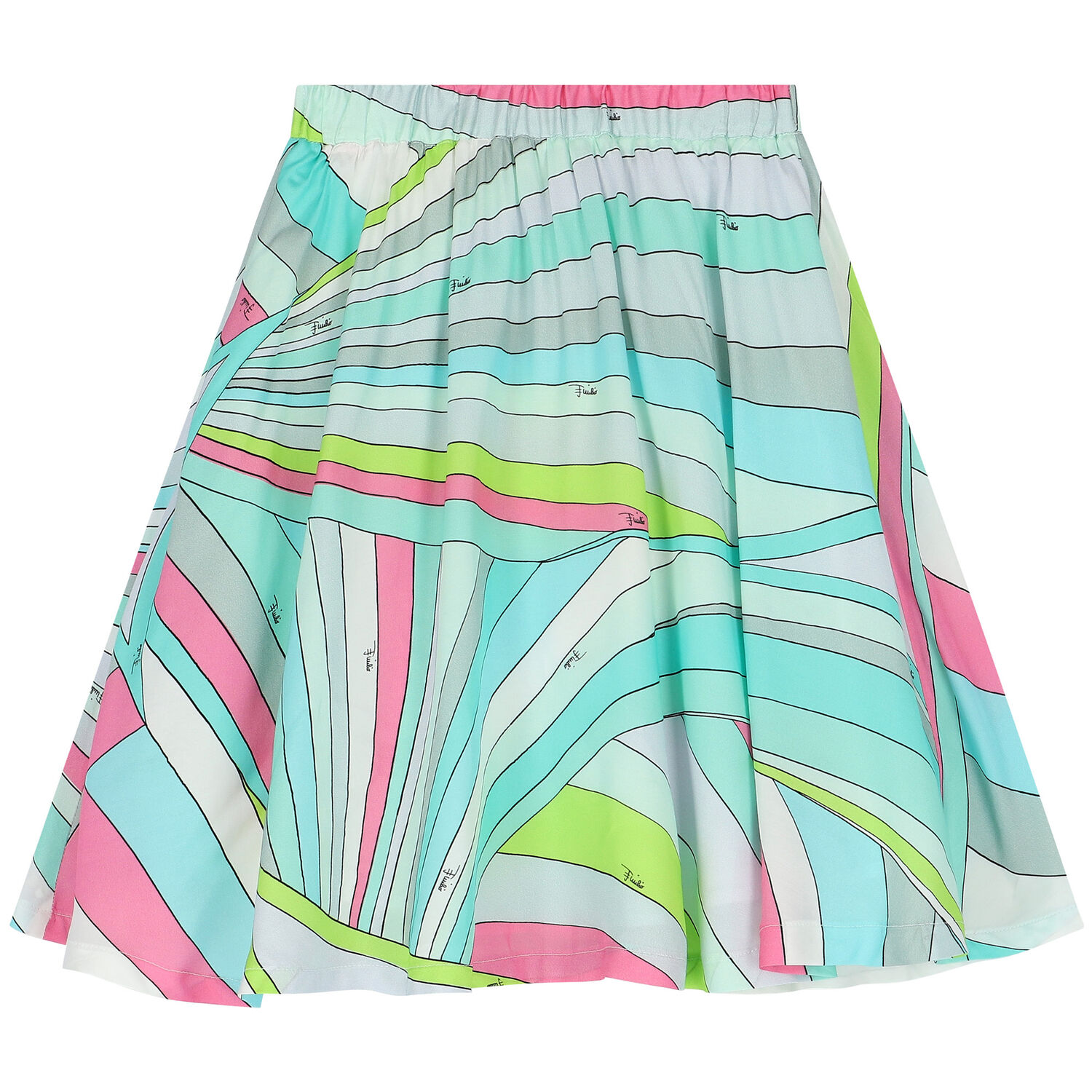 Girls Multi-Coloured Iride Pastel Skirt, 1, hi-res