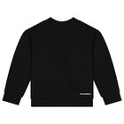Boys Black Ikonik Sweatshirt, 1, hi-res