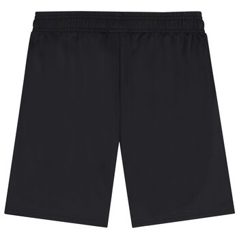 White & Black Logo Shorts Set