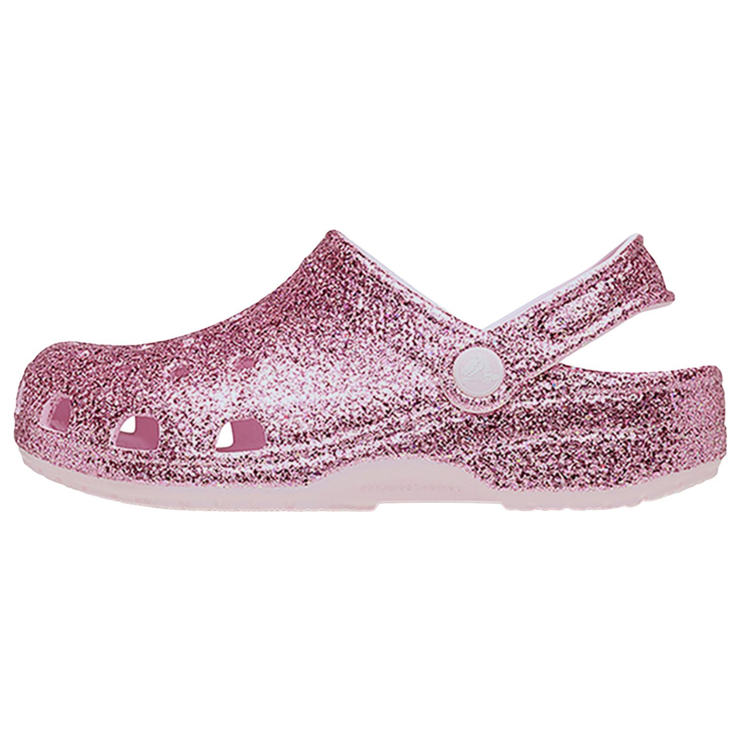 Girls Pink Glitter Classic Clogs Sandals , 1, hi-res