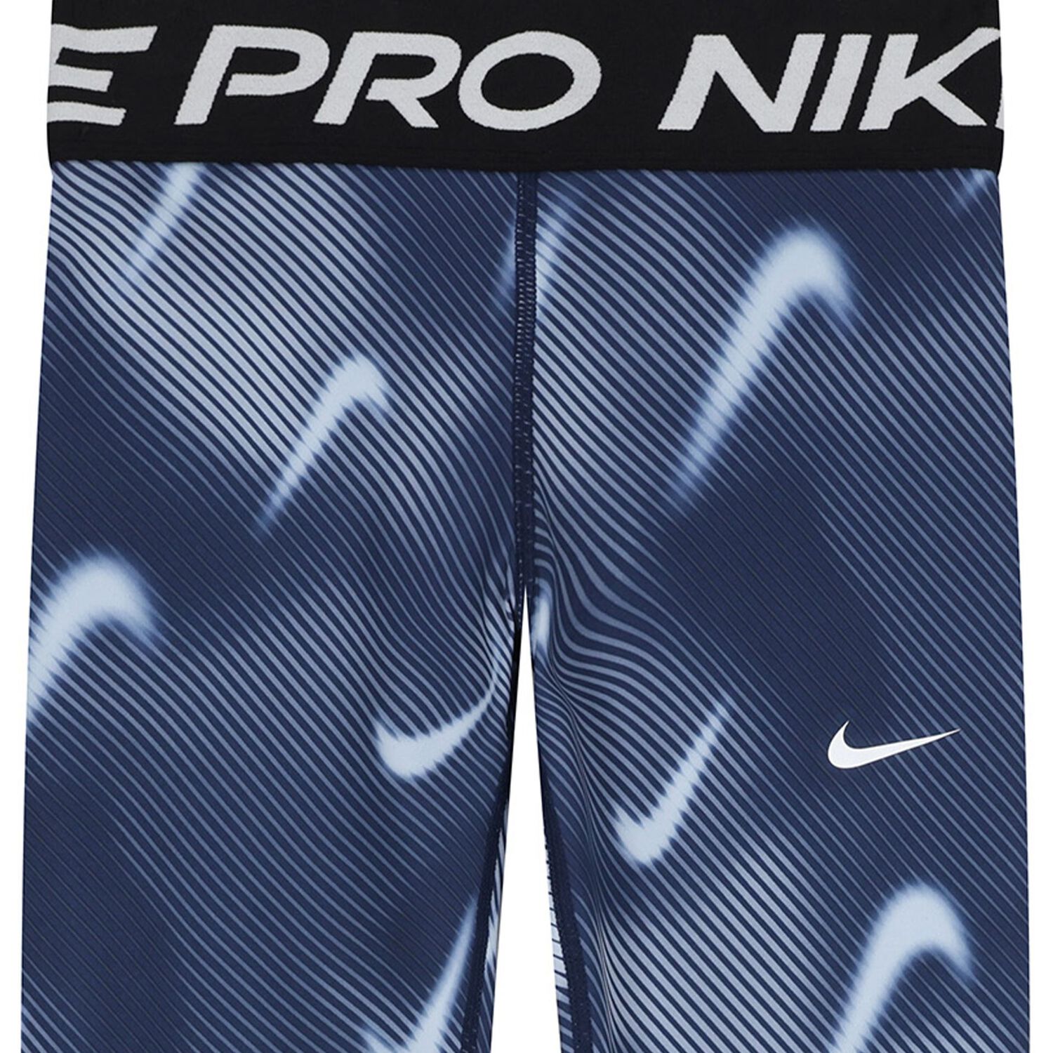 Girls Navy Blue Logo Leggings, 1, hi-res