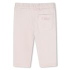 Younger Girls Pink Heart Logo Tracksuit, 1, hi-res