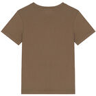 Boys Khaki Green Logo T-Shirt, 2, hi-res