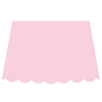 Girls Pink Scalloped Skirt