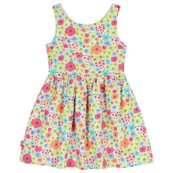 Girls Multi-Coloured Satin Dress