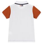 تيشيرت بولو أولاد بالشعار باللون الكحلي و الأبيض, 1, hi-res