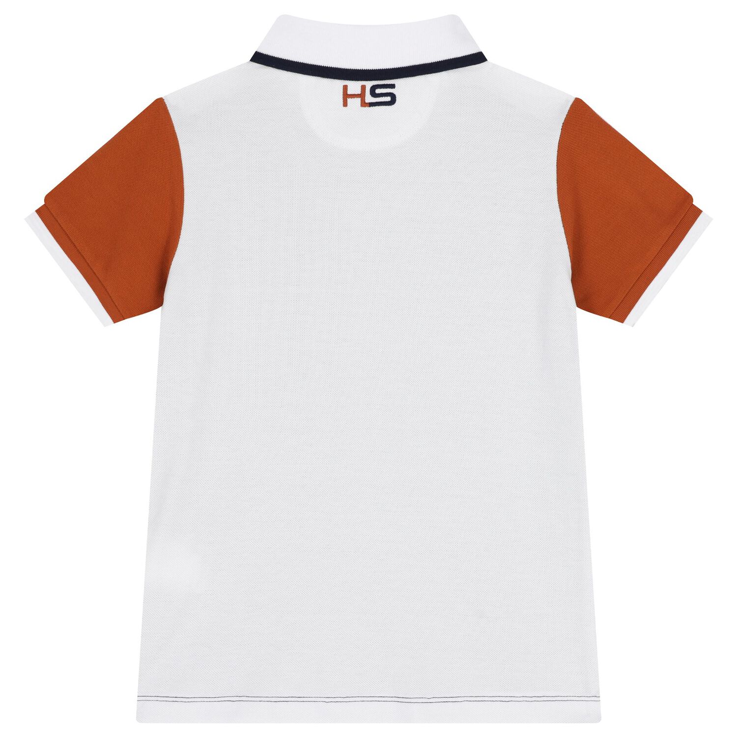 تيشيرت بولو أولاد بالشعار باللون الكحلي و الأبيض, 1, hi-res