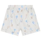 Baby Boys Blue Kite Shorts Set, 1, hi-res