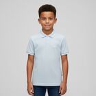Boys Blue Logo Polo Shirt, 1, hi-res