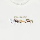 Younger Boys Ivory Horse Logo T-Shirt, 1, hi-res