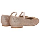 حذاء بنات بفيونكة باللون الزهري, 1, hi-res