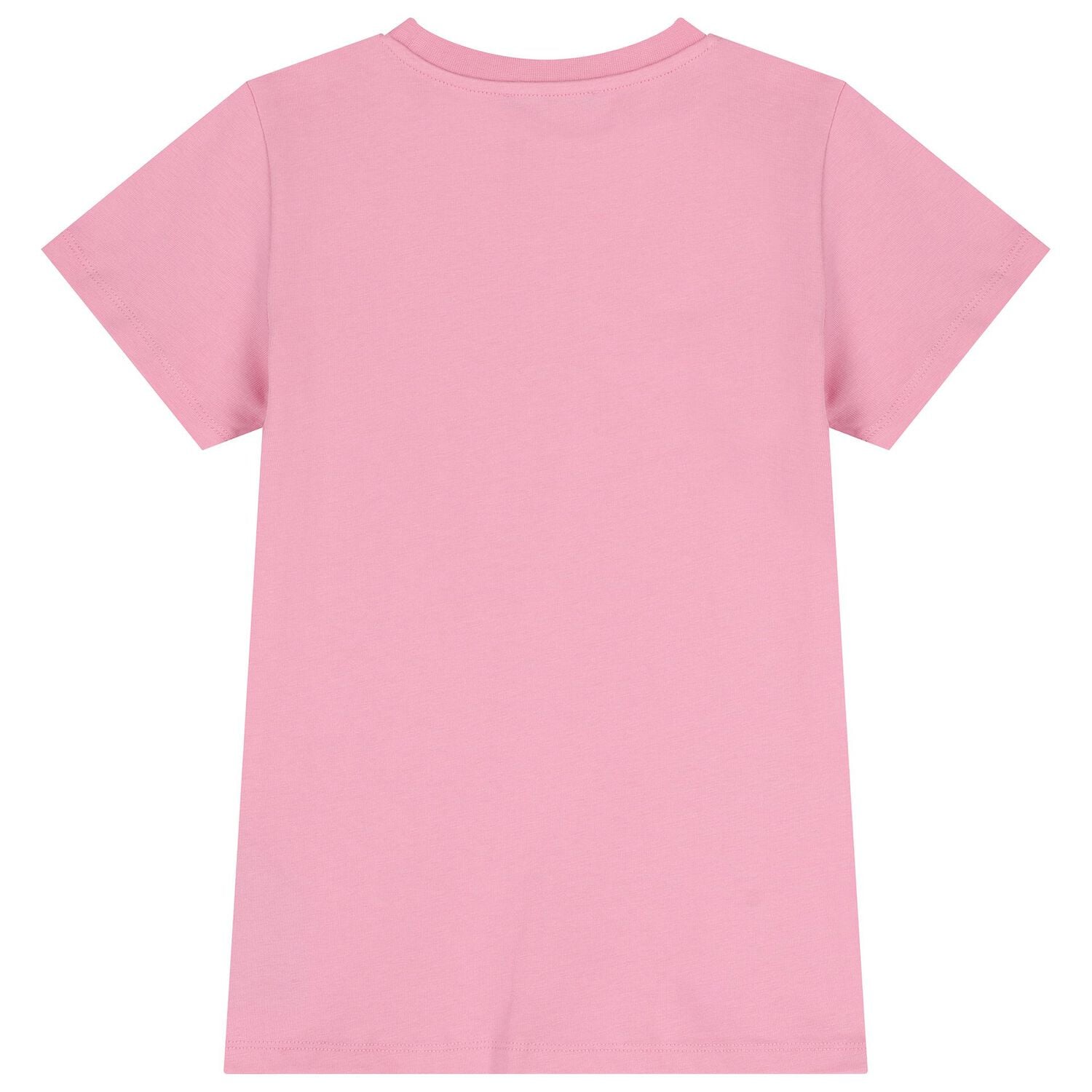 Girls Pink Logo T-Shirt Dress , 1, hi-res