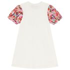 فستان بنات بطبعة حقيبة باللون العاجى, 1, hi-res