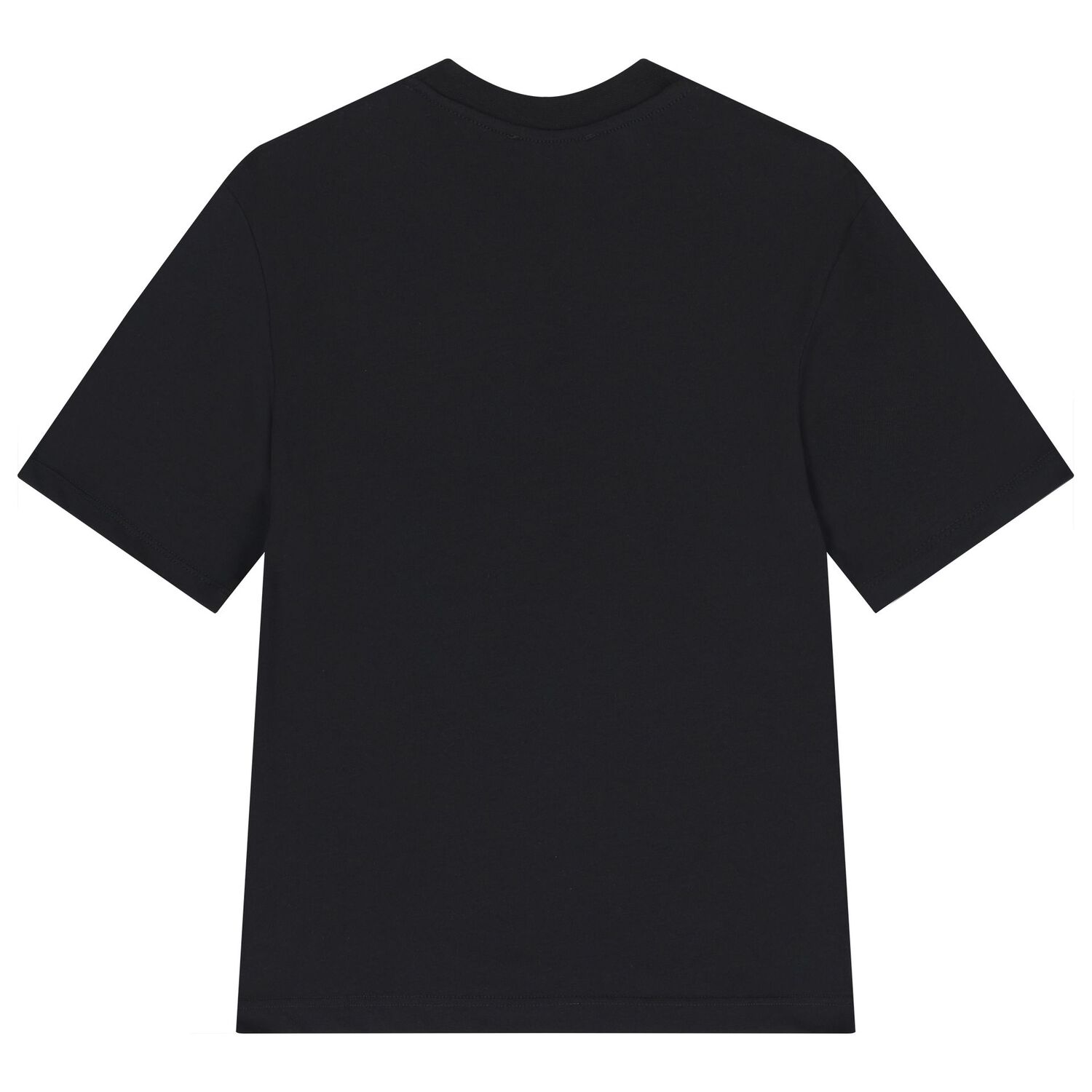 تيشيرت بشعار  وردة باللون الأسود للبنات, 1, hi-res