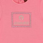 Younger Girls Pink & Green Logo Dress, 1, hi-res