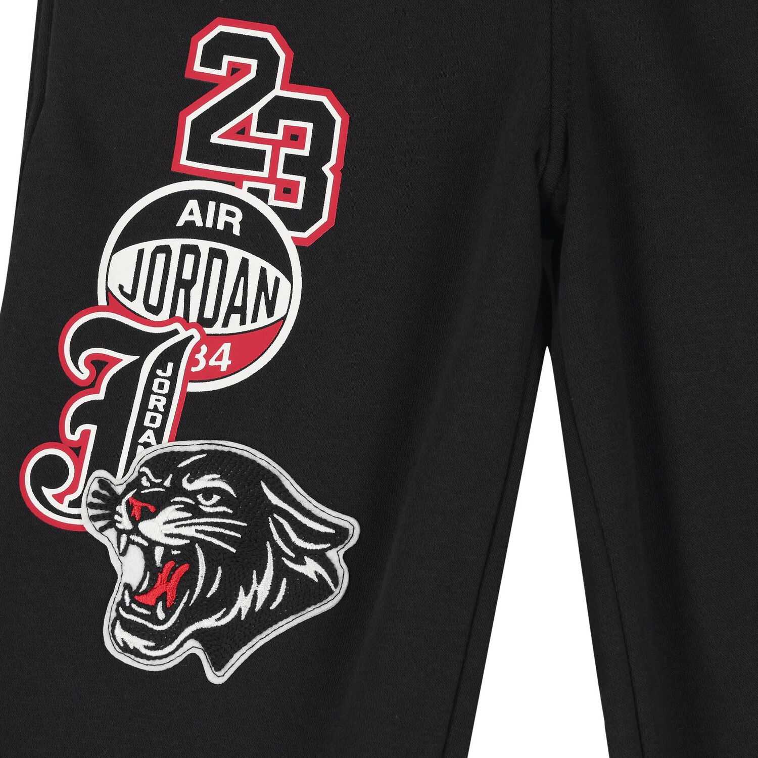 Boys Black Jordan Logo Joggers, 1, hi-res