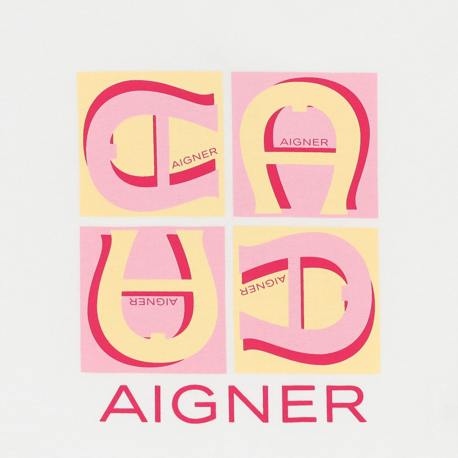 تيشيرت بنات بالشعار باللون الأبيض, 1, hi-res