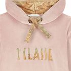 Girls Pink Logo Sweatshirt Dress, 1, hi-res