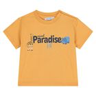 طقم شورت أبيض وبرتقالي وأزرق للأولاد الصغار, 2, hi-res