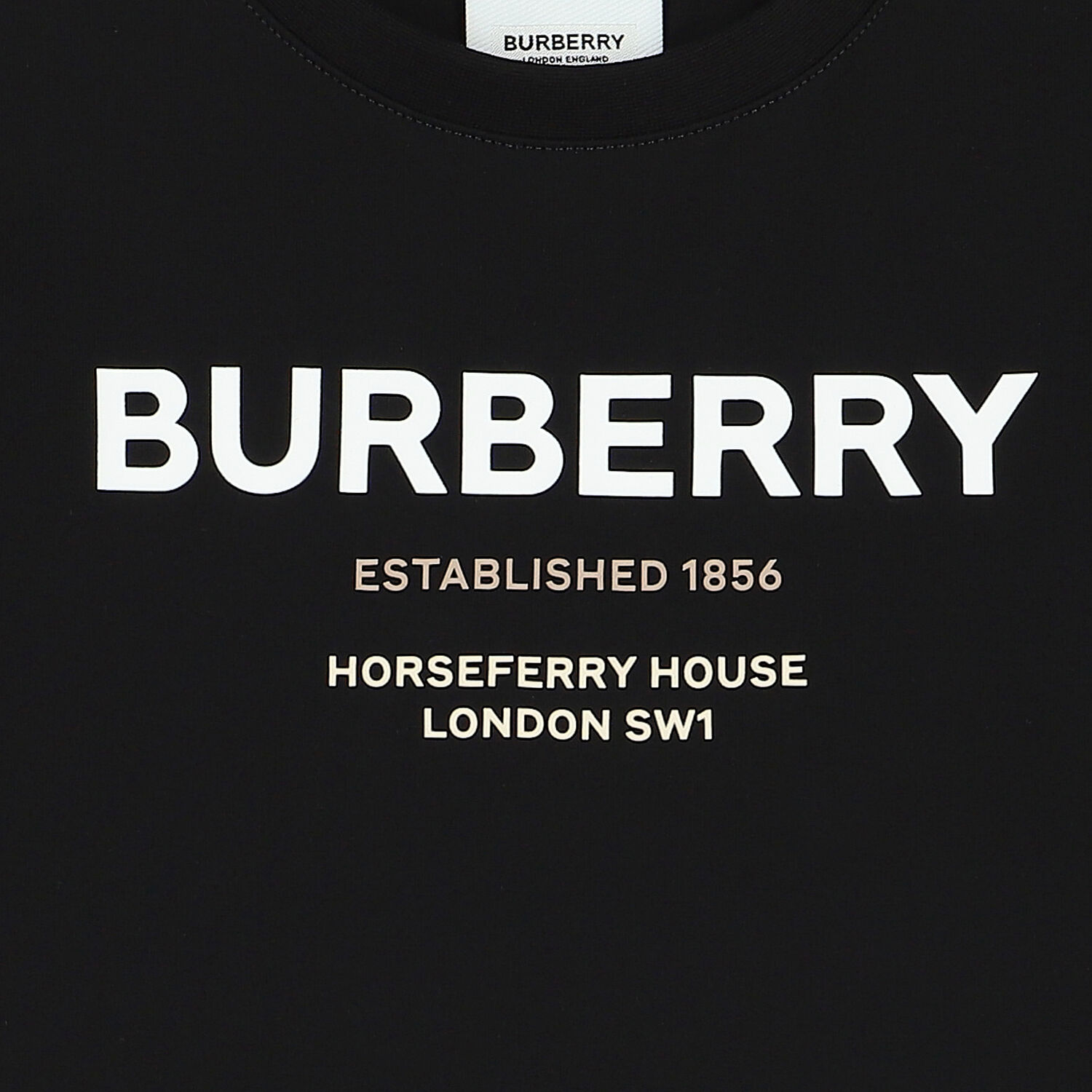 تيشيرت بالشعار باللون الأسود, 1, hi-res image number null