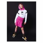 تنورة جيرسي باللون الزهري للبنات, 1, hi-res