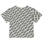 Boys Ivory & Black Logo T-Shirt, 1, hi-res