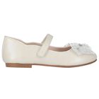 حذاء بنات بفيونكة باللون العاجي, 3, hi-res