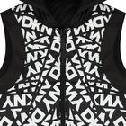 Black & White Logo Reversible Hooded Gilet, 1, hi-res