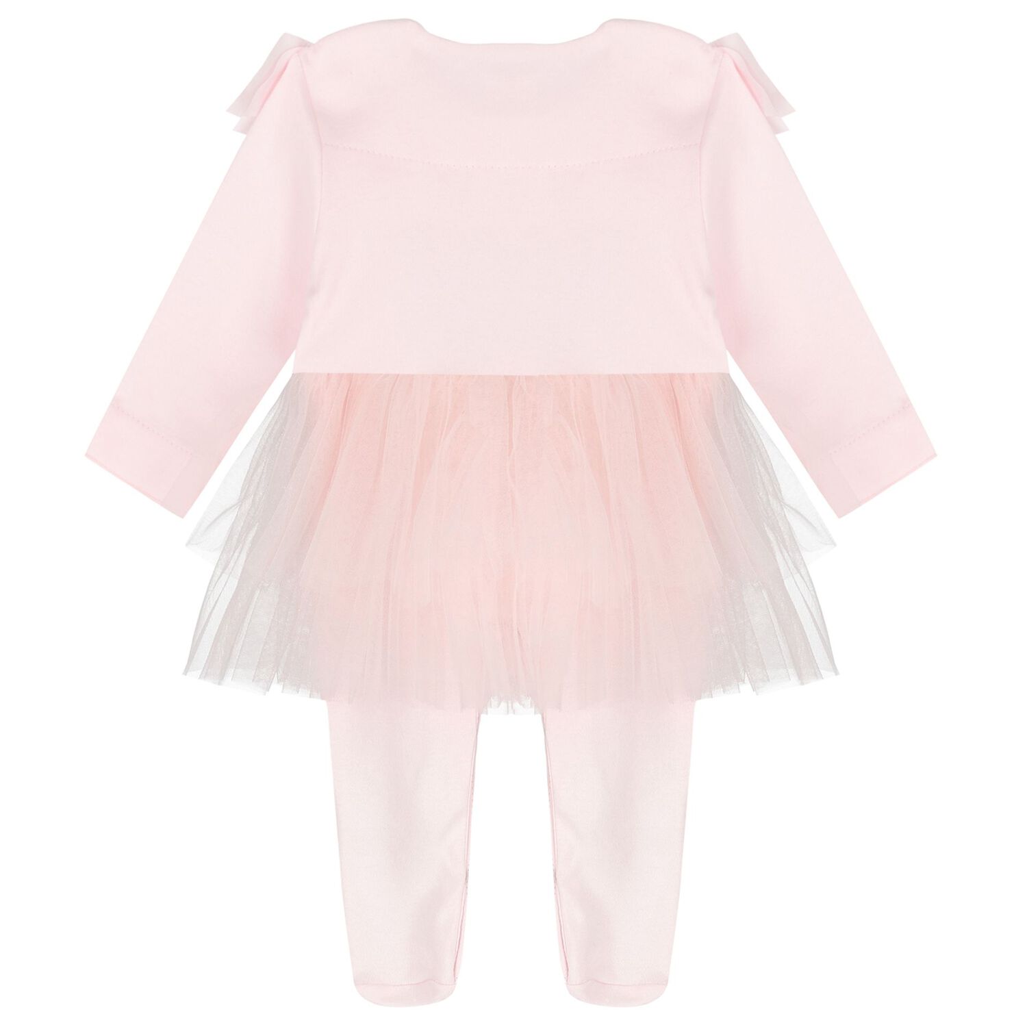 Baby Girls Pink Swan Tutu Babygrow, 1, hi-res image number null