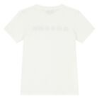 White Cotton Logo T-Shirt, 1, hi-res