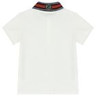 Boys White Polo Shirt, 1, hi-res
