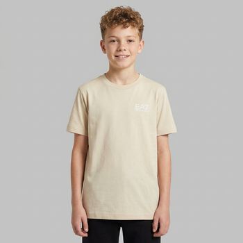 Boys Beige Logo T-Shirt