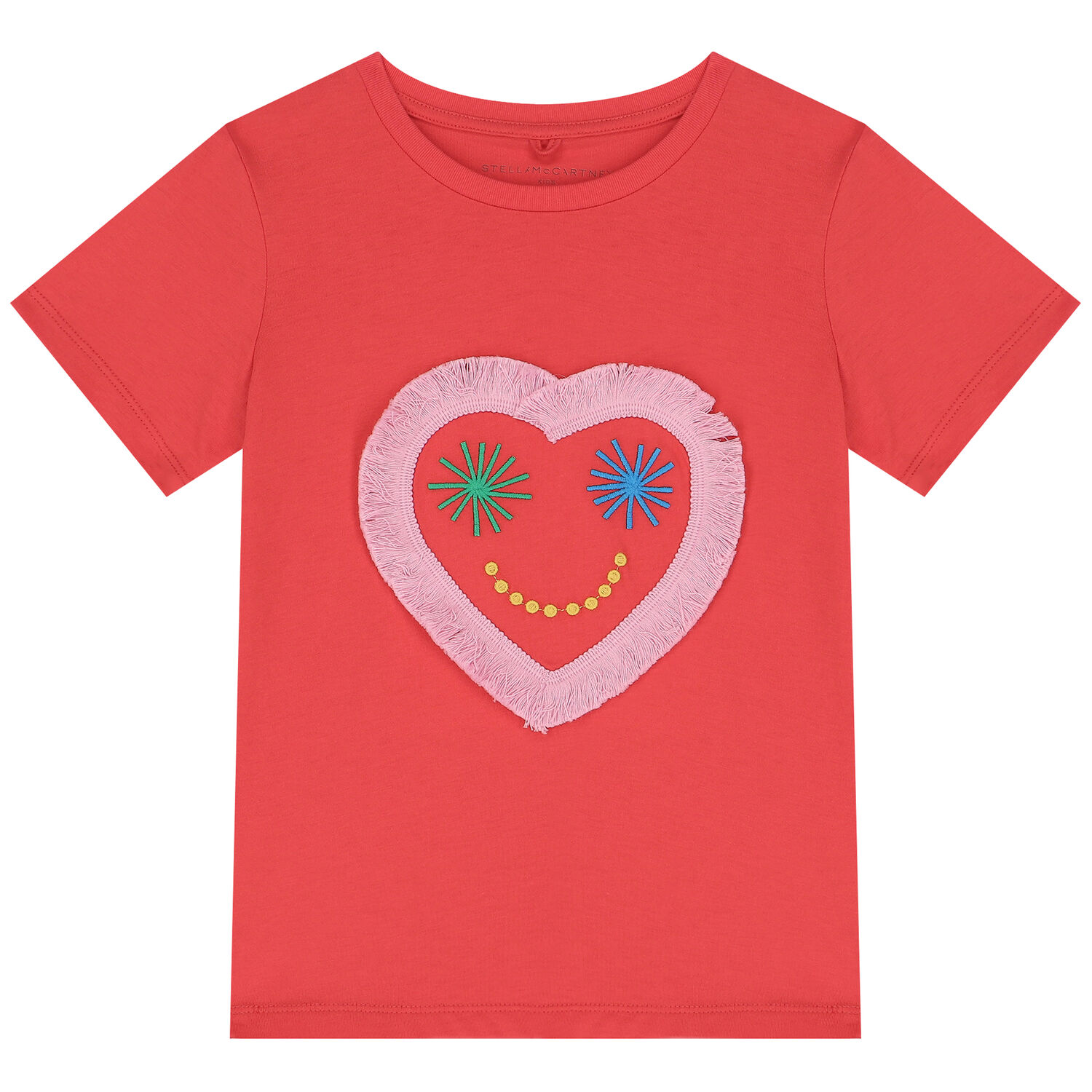Girls Red Heart T-Shirt, 2, hi-res image number null