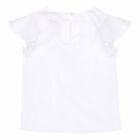 Girls White Logo Top, 1, hi-res