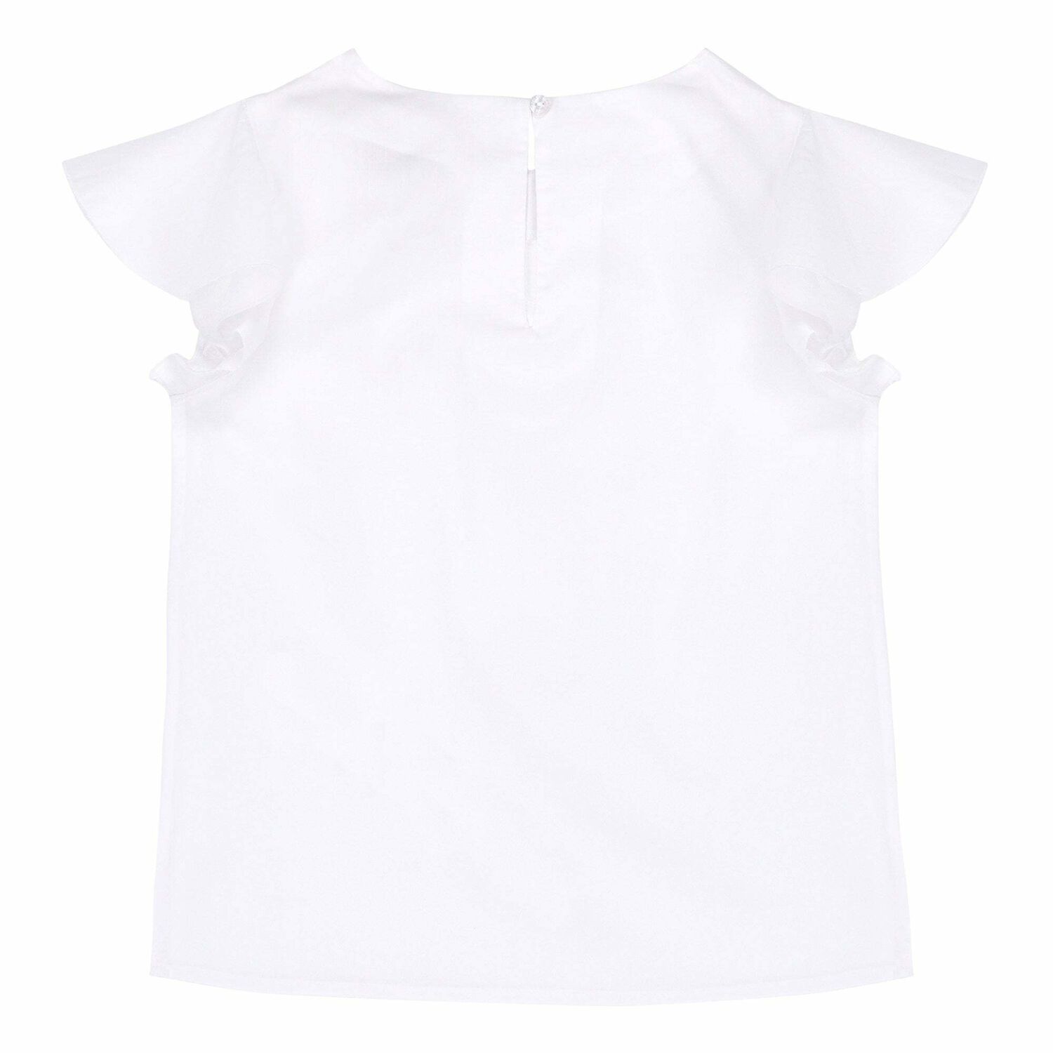 Girls White Logo Top, 1, hi-res image number null