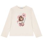 Girls Ivory, Pink & Grey Leggings Set, 3, hi-res