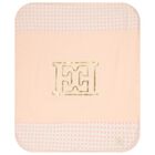 Baby Girls Pink & Ivory Logo Blanket, 2, hi-res