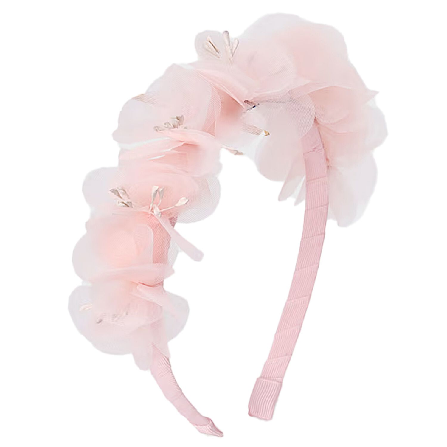 ربطة رأس وردة للبنات باللون الوردي, 1, hi-res